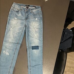 Light Blue Distressed Women's Jeans